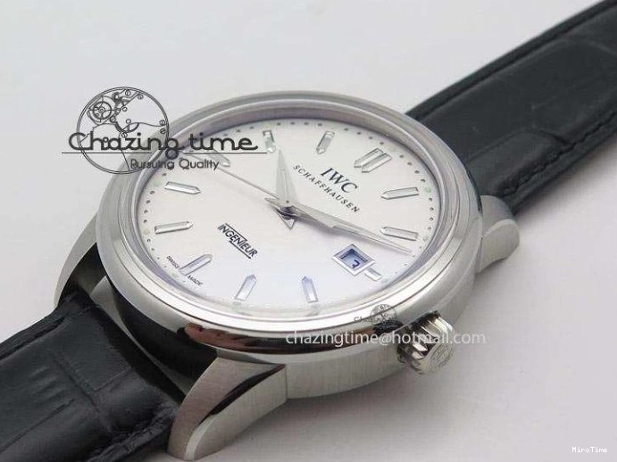 MIROTIME 0814 Ingeniuer St.Laurens SS White Dial MK 1:1 Best Edition On Black Leather Strap A Youthful 7363